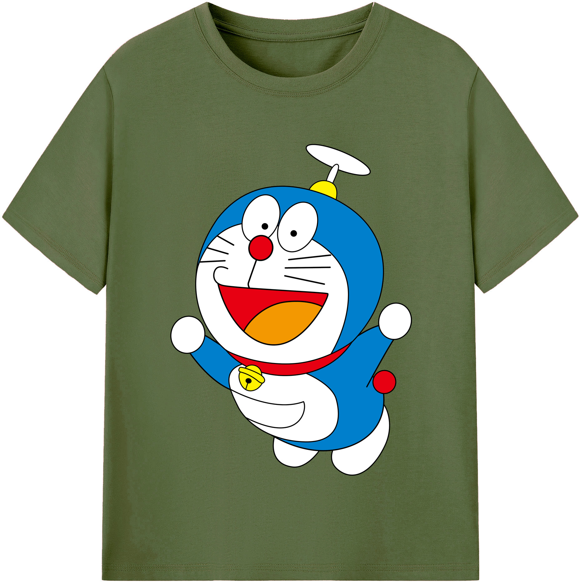 （画像用） ドラえもん Doraemon 綿100％半袖Tシャツ（フロントプリント）